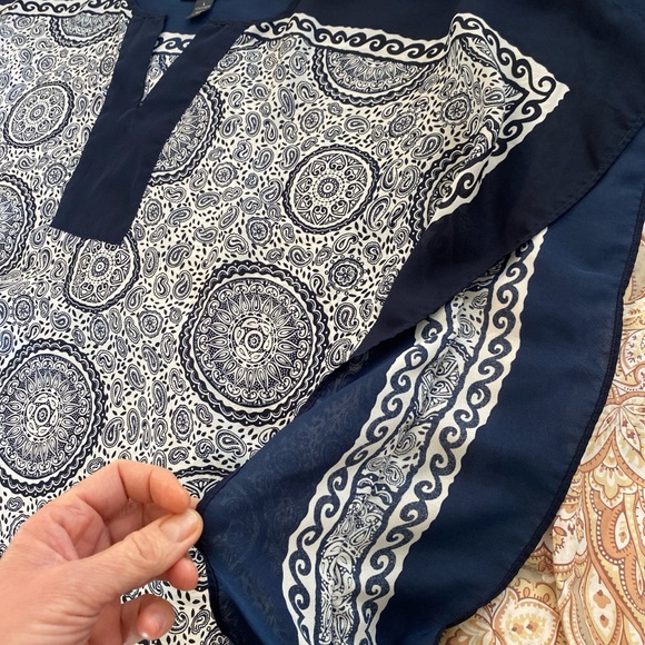 Style & Co sheer blouse top - Picture 6 of 8